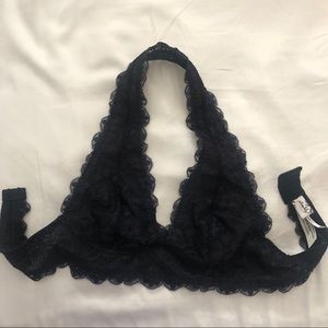 FREE PEOPLE Gallon Lace Halter Bra